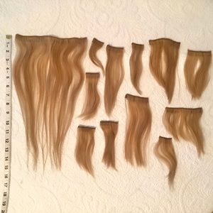 12-Piece 100% Remy Human Hair Extensions BLONDE